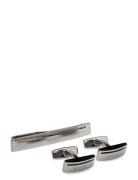 B-Tagset-Tie Manchetknapper Silver BOSS