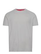 Tonal Logo T-Shirt Tops T-Kortærmet Skjorte Grey HUGO