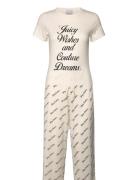 Juicy Wishes Shortsleeve Pyjama Set Almond Blossom Pyjamas Nattøj Crea...