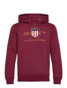 Archive Shield Hoodie Tops Sweatshirts & Hoodies Hoodies Red GANT