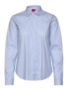 The Essential Shirt Tops Shirts Long-sleeved Blue HUGO