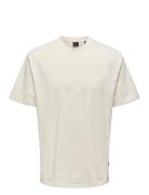 Onsfred Life Rlx Ss Tee Noos Tops T-Kortærmet Skjorte White ONLY & SON...