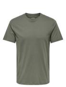 Onsmax Life Ss Stitch Tee Noos Tops T-Kortærmet Skjorte Green ONLY & S...