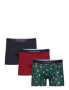 X-Mas Cotton Boxers 3-Packs Boxershorts Navy Lindbergh