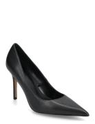 Leather Pumps Shoes Heels Pumps Classic Black Mango