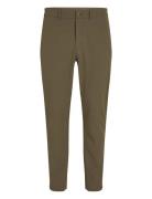 4Way Stretch Slim Tapered Bottoms Trousers Chinos Khaki Green Calvin K...