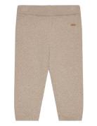 Pants Knit Bottoms Trousers Beige Minymo