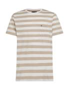 Essential Solid Pocket Tee Tops T-Kortærmet Skjorte Beige Tommy Hilfig...