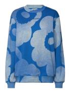 Loisto Unikko Tops Sweatshirts & Hoodies Sweatshirts Blue Marimekko