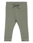 Pants Rib Bottoms Sweatpants Green Minymo