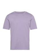 Jjeorganic Basic Tee Ss O-Neck Noos Tops T-Kortærmet Skjorte Purple Ja...