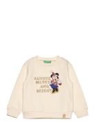 Sweater L/S Tops Sweatshirts & Hoodies Sweatshirts Cream United Colors...