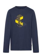 Lwtano 630 - T-Shirt L/S Tops T-shirts Long-sleeved T-Skjorte Navy LEG...