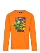 Lwtano 621 - T-Shirt L/S Tops T-shirts Long-sleeved T-Skjorte Orange L...