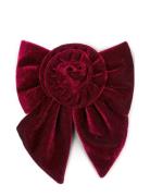 Rosie Velvet Bow Accessories Hair Accessories Hair Pins Red SUI AVA