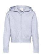 Knitted Hoodie Tops Sweatshirts & Hoodies Hoodies Grey Lindex