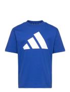 Lk Bl Tee 160 Tops T-Kortærmet Skjorte Blue Adidas Sportswear