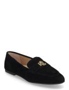 Averi Iii Suede Loafer Shoes Flat Loafers Black Lauren Ralph Lauren