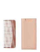 Detangling Comb - Rose Tortoise Hårbørste Kam Pink Nuori