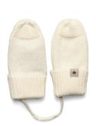 Mittens Wool Knit Accessories Gloves & Mittens Mittens White Huttelihu...