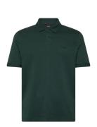 Pe_Interlock Tops Polos Short-sleeved Green BOSS