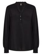 Sc-Radia Tops Blouses Long-sleeved Black Soyaconcept