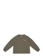 Sweatshirt Ls Tops Sweatshirts & Hoodies Sweatshirts Green Huttelihut