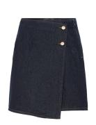 Yaslisana Hmw Short Denim Skirt S. Skirts Short Skirts Navy YAS