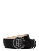 Th Round Buckle Belt 3.0 Bælte Black Tommy Hilfiger