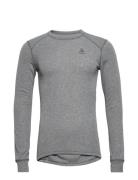 Odlo Active Warm Bl Top Crew Neck L/S Sport Base Layer Tops Grey Odlo