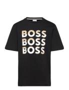 Short Sleeves Tee-Shirt Tops T-Kortærmet Skjorte Black BOSS