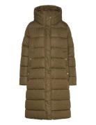 B.intl Longline Barron Puffer Foret Jakke Khaki Green Barbour