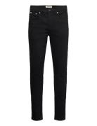 5-Pocket Jeans Tapered Fit Bottoms Jeans Tapered Black Lindbergh