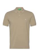 H/S Polo Shirt Tops Polos Short-sleeved Khaki Green United Colors Of B...