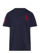 Big Pony Cotton Jersey Tee Tops T-Kortærmet Skjorte Navy Ralph Lauren ...