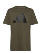 J Bl Tee 160 Tops T-Kortærmet Skjorte Khaki Green Adidas Sportswear