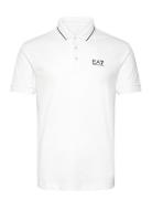 Polo Shirt Tops Polos Short-sleeved White EA7