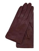 Carla Accessories Gloves Finger Gloves Burgundy Kessler