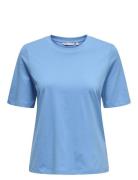 Onlonly S/S Tee Jrs Noos Tops T-shirts & Tops Short-sleeved Blue ONLY