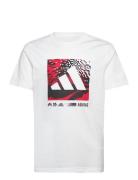 J Camo Logo Tee Tops T-Kortærmet Skjorte White Adidas Sportswear