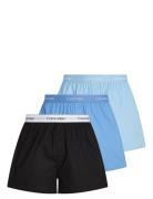 Boxer Slim 3Pk Underwear Boxer Shorts Blue Calvin Klein