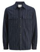 Jprccraymond Spring Stripe Overshirt Sn Tops Overshirts Navy Jack & J ...