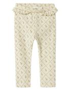 Nbfgago Kef Slim Legging Lil Bottoms Leggings Cream Lil'Atelier