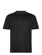 T-Shirt Tops T-Kortærmet Skjorte Black Emporio Armani