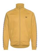 Taped Track Jacket Tops Sweatshirts & Hoodies Sweatshirts Yellow Fred ...