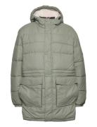 Mens Intrepid Long Puffer Foret Jakke Khaki Green Hunter