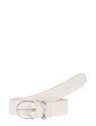 Ck Must Organic Loop Belt 25Mm Bælte White Calvin Klein