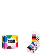 2-Pack Pride Socks Gift Set Underwear Socks Regular Socks White Happy ...