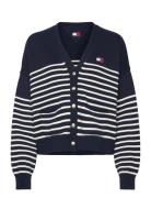 Tjw Cable Cardigan Tops Knitwear Cardigans Navy Tommy Jeans