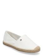 Flag Canvas Espadrille Espadrillos Flade Sandal White Tommy Hilfiger